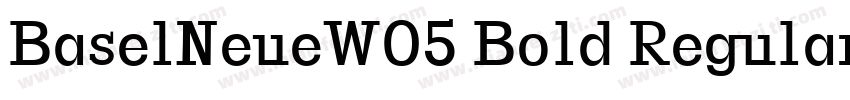 BaselNeueW05 Bold Regular字体转换